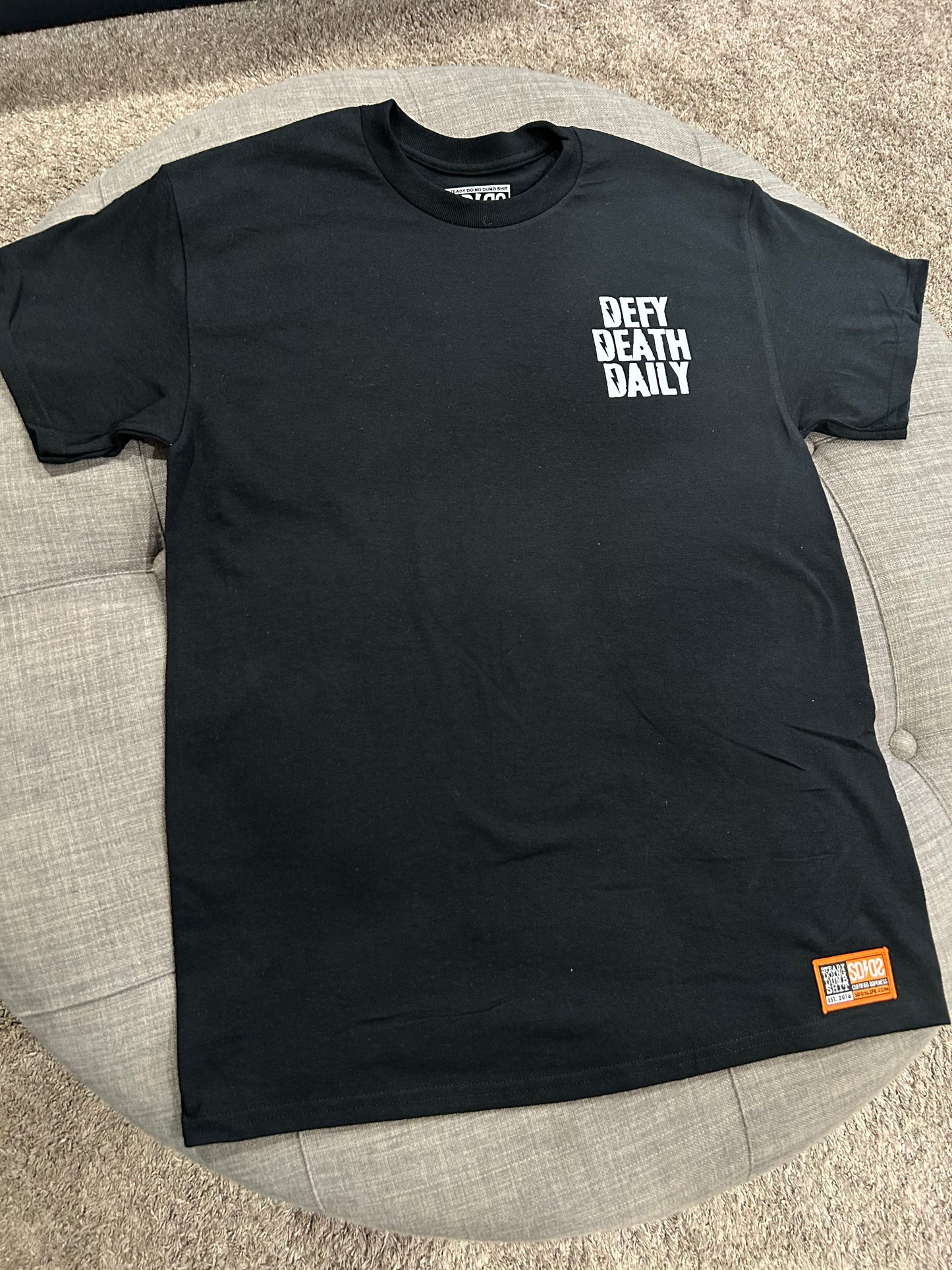 Defy Death Daily wheelie t-shirt